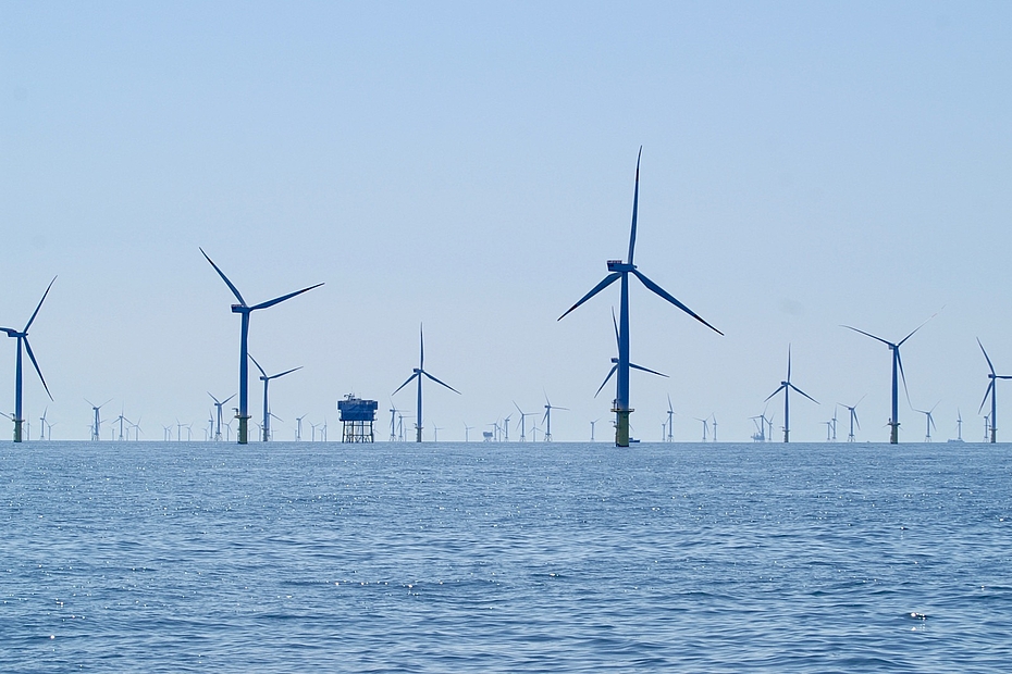 Windpark auf hoher See