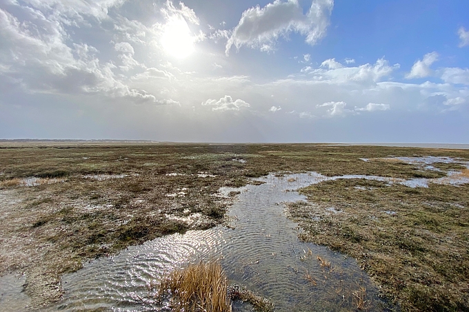 Abziehende Schauerwolken