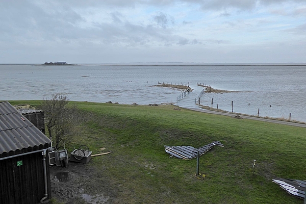 Landunter auf Hallig Langeneß 