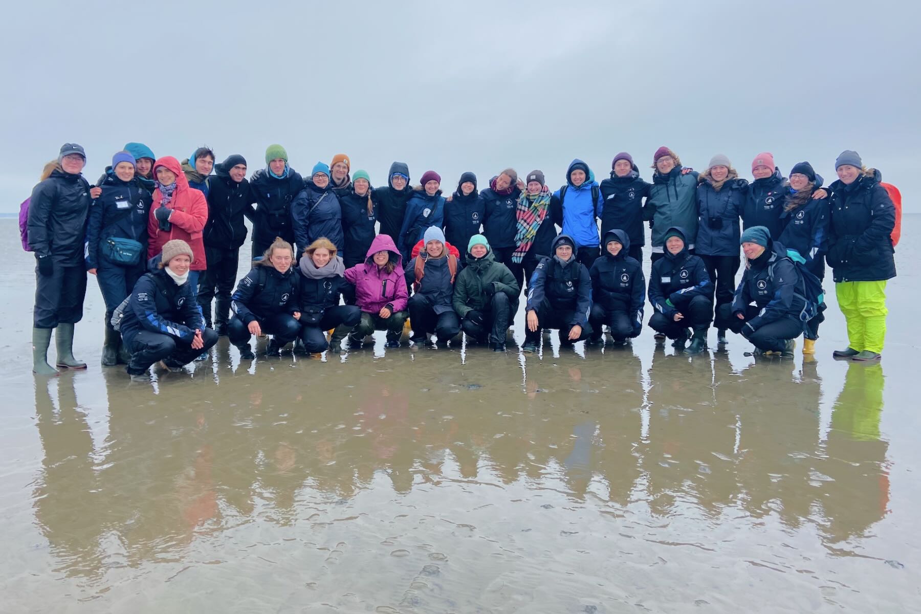 Gruppenbild auf dem Watt Gruppenbild auf dem Watt